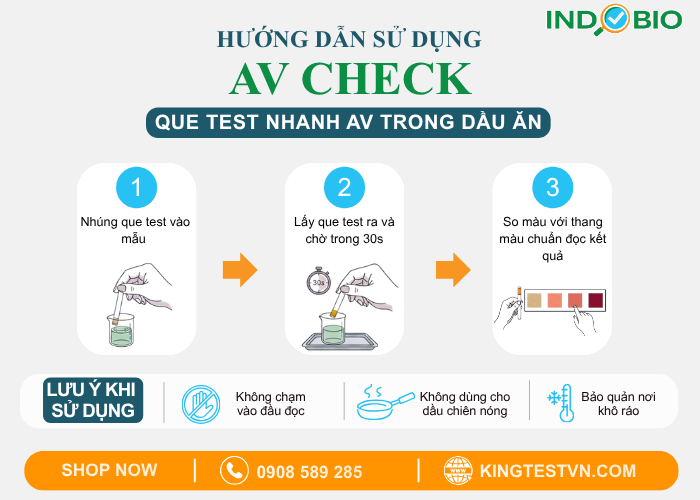 Hướng dẫn sử dụng que test AV Check